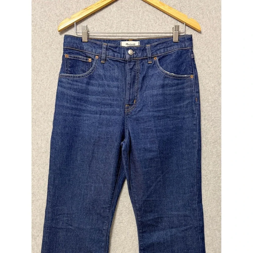 Madewell Relaxed Bootcut Jeans Size 28 Dark Wash High Rise Full Length